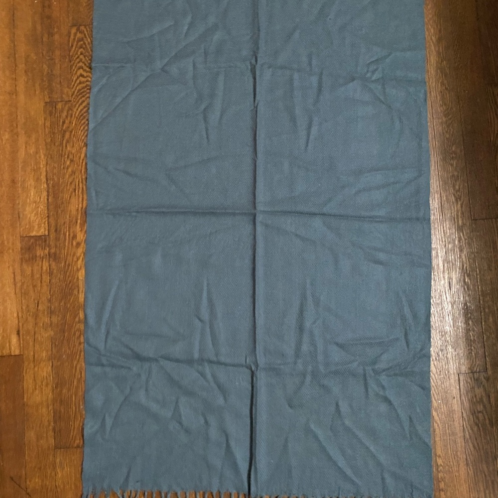 Grey Scarf with Fringe